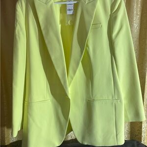 Express Women's Lime Blazer